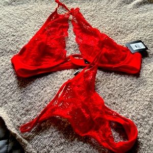 Sexy Red , PeekabooLingerie